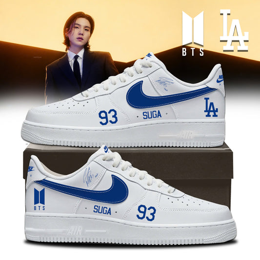 Los Angeles Dodgers x BTS 93 SUGA World Tour 2026 Limited Edition AF1 Sneakers