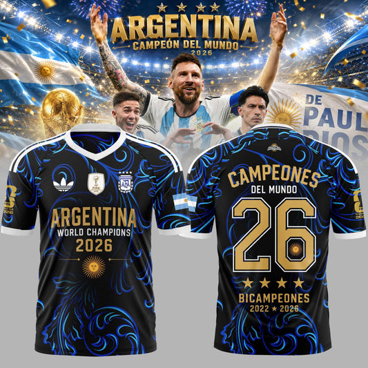 Argentina Back-to-Back Champions World Cup 2026 Jersey Soccer