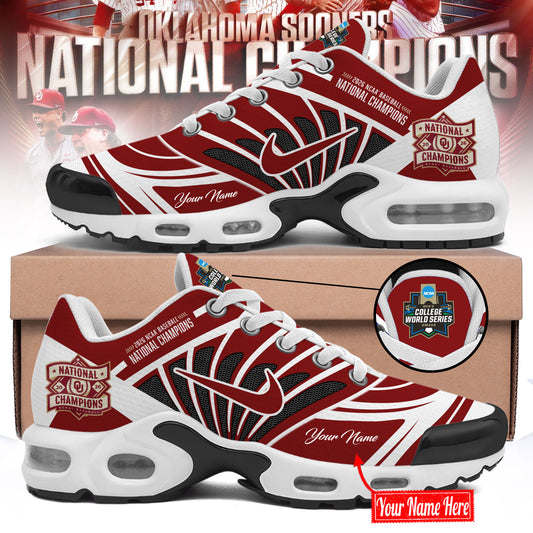 Limited Edition Oklahoma Baseball 2026 National Champions New Shoes