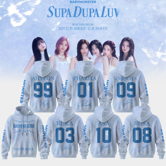 BABY MONSTER: MV NEW SUPA DUPA LUV HOODIE LIMITED