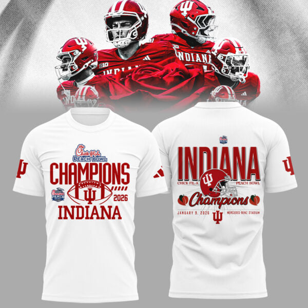 Indiana Hoosiers Peach Bowl Champion 2026 Shirt