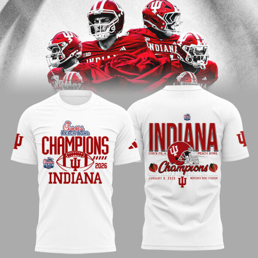 Indiana Hoosiers Peach Bowl Champion 2026 Shirt
