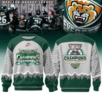 Everett Silvertips Champions Western Hockey League 2026 Sweatshirt Limited Edition