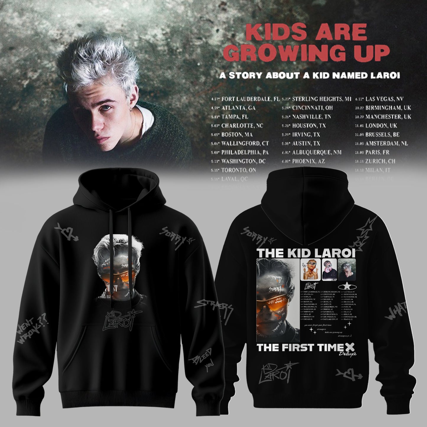 THE KID LAROI TOUR MERCH 2026 HOODIES ARE HERE ðŸ’”ðŸ”¥