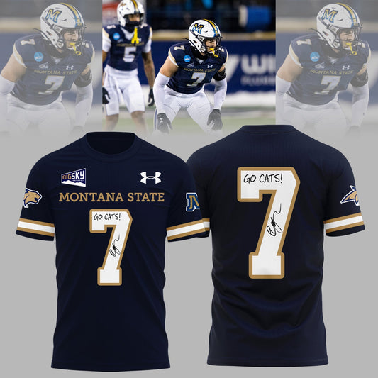 Montana State Bobcats 2026 Ty Okada Signed Go cats Limited Edition T-shirt