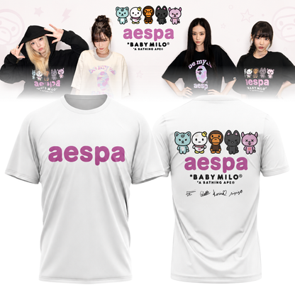🖤🐰 AESPA x BAPE Limited Edition Shirt