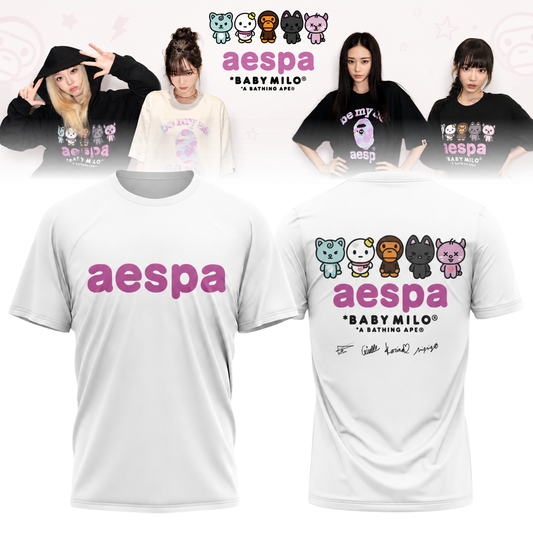🖤🐰 AESPA x BAPE Limited Edition Shirt
