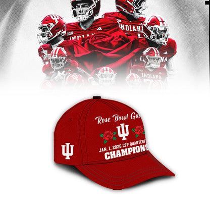 Indiana Hoosiers 2026 Rose Bowl Champions Limited Combo TShirt