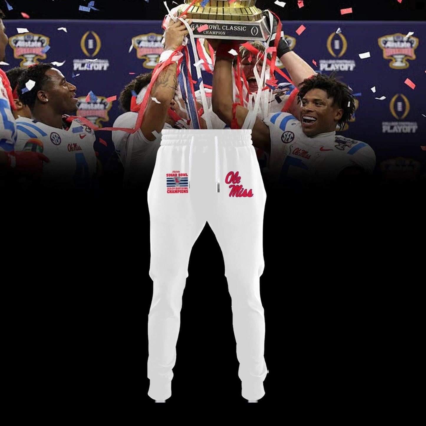 Ole Miss Rebels 2026 Sugar Bowl Champions Limited Edition Combo Hoodie