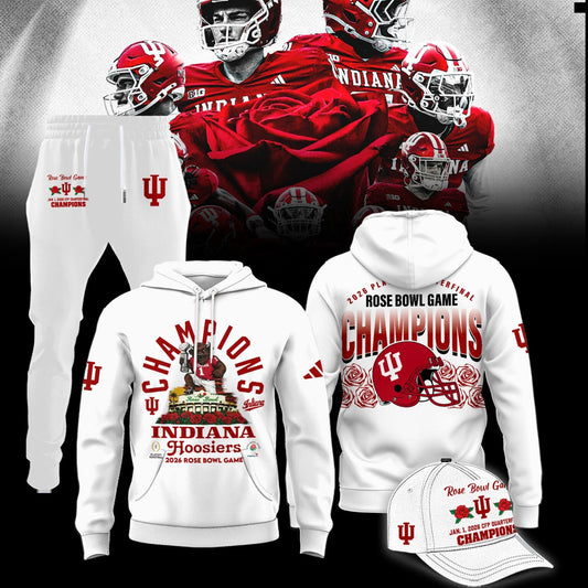 Indiana Hoosiers Rose Bowl Champions Combo Hoodie