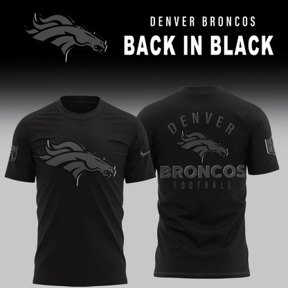 Denver Broncos 2025 Back In Black Limited Edition T-Shirt