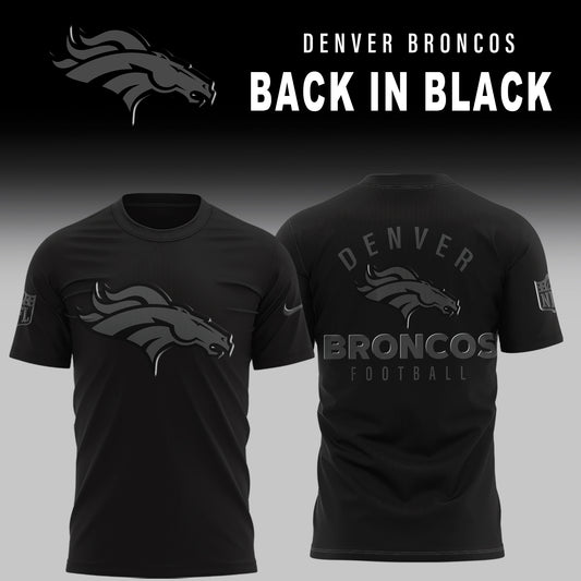 Denver Broncos 2025 Back In Black Limited Edition T-Shirt