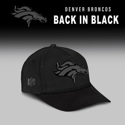 Denver Broncos Back In Black Half Zip Hoodie
