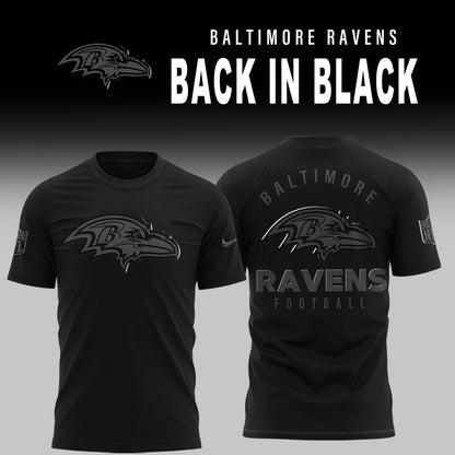 Baltimore Ravens 2025 Back In Black Limited Edition Combo TShirt