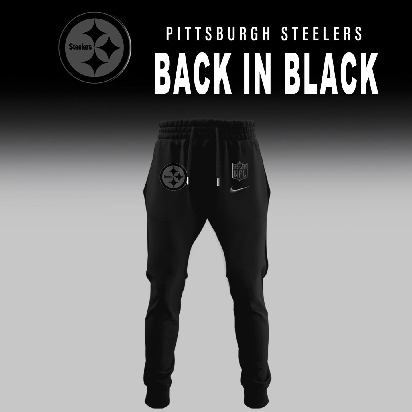 Pittsburgh Steelers 2025 Back In Black Limited Edition Combo TShirt