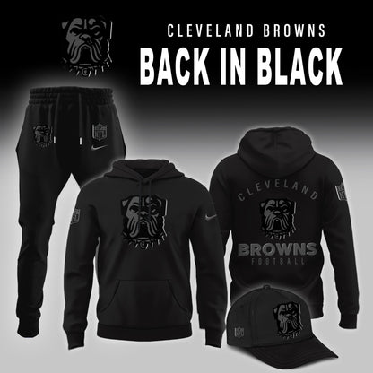 Cleveland Browns 2025 Back In Black Limited Edition Combo Hoodie