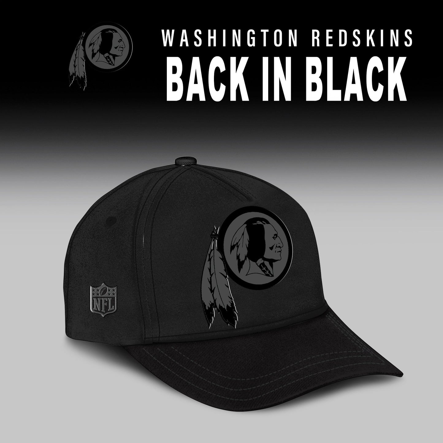 Washington Redskin 2025 Back In Black Limited Edition Combo TShirt