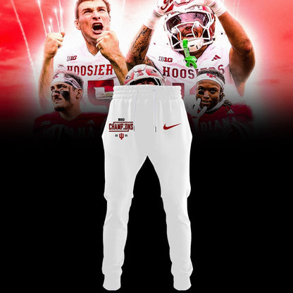 Indiana Hoosiers Football Big Ten Championship Combo Hoodie