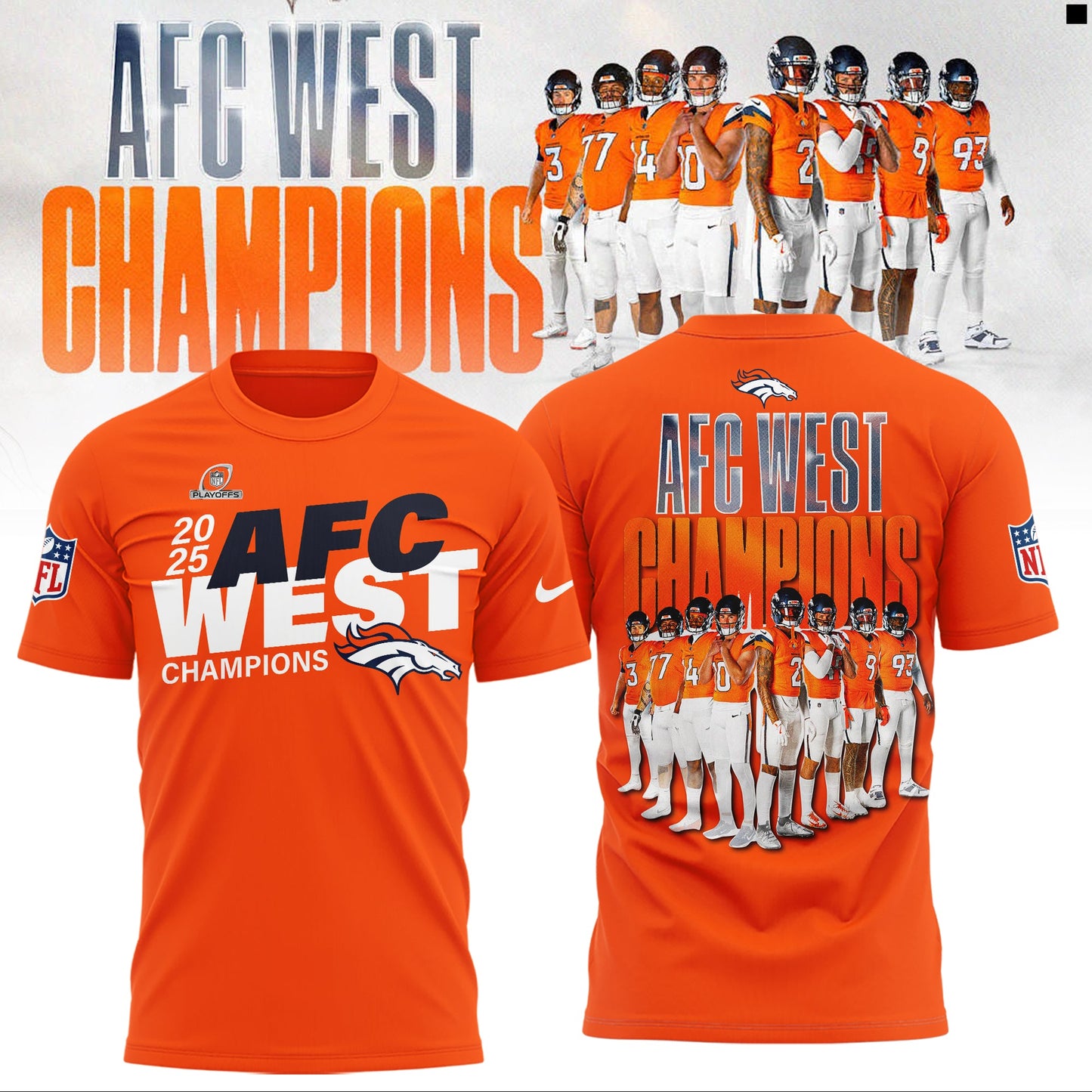 Denver Broncos “ 2025 AFC West Champions Shirt