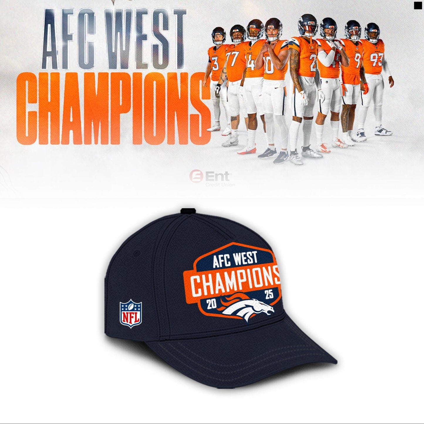 Denver Broncos “ 2025 AFC West Champions Shirt