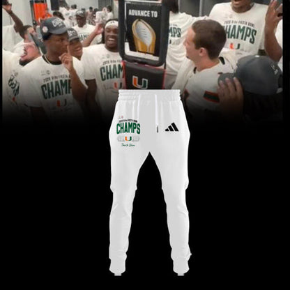 Miami Hurricanes College Football Playoff 2025 Fiesta Bowl Champions Combo T-Shirt