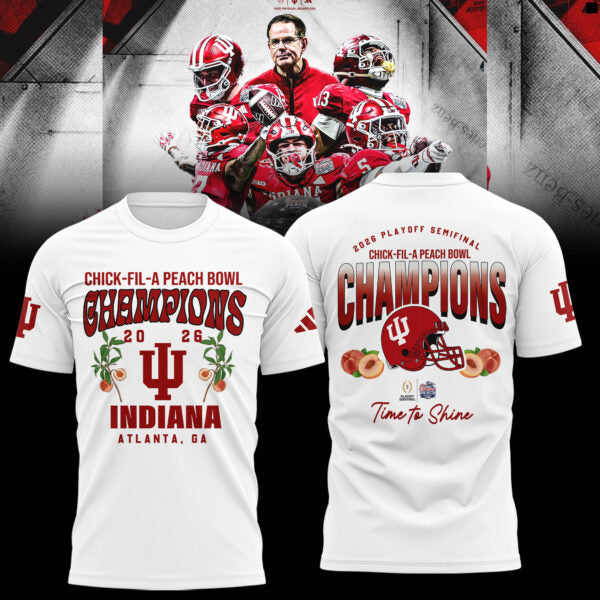 Indiana Hoosiers Peach Bowl Champion 2026 Shirt