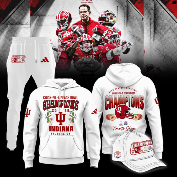 Indiana Hoosiers 2026 Peach Bowl Champions Limited Hoodie
