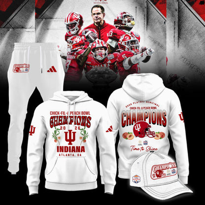 Indiana Hoosiers 2026 Peach Bowl Champions Limited Hoodie