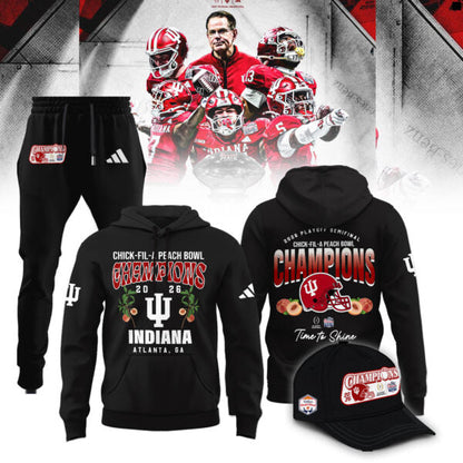 Indiana Hoosiers 2026 Peach Bowl Champions Limited Hoodie