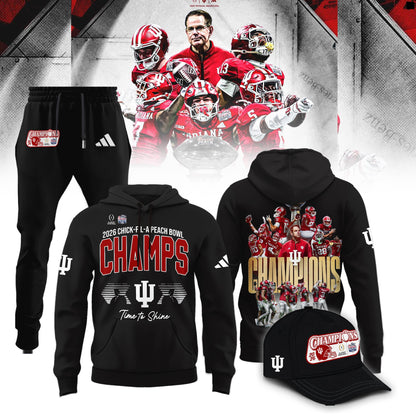 Indiana Hoosiers 2026 Peach Bowl Champions Limited Hoodie