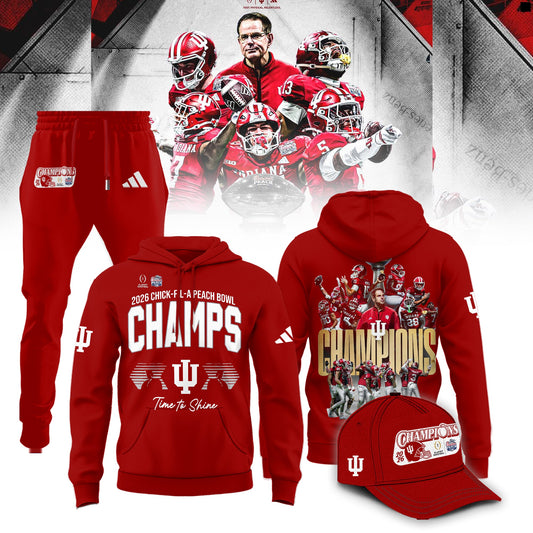 Indiana Hoosiers 2026 Peach Bowl Champions Limited Hoodie