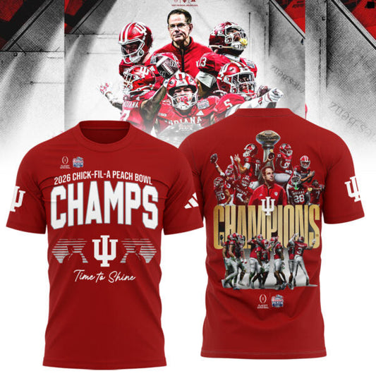 Indiana Hoosiers Peach Bowl Champion 2026 Shirt