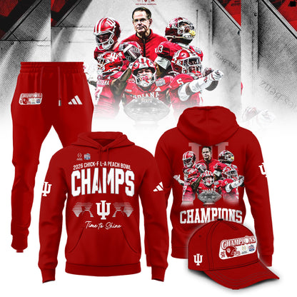 Indiana Hoosiers 2026 Peach Bowl Champions Limited Hoodie