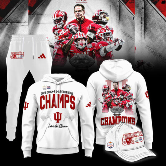 Indiana Hoosiers 2026 Peach Bowl Champions Limited Hoodie