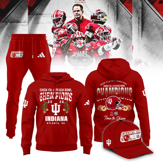 Indiana Hoosiers 2026 Peach Bowl Champions Limited Hoodie