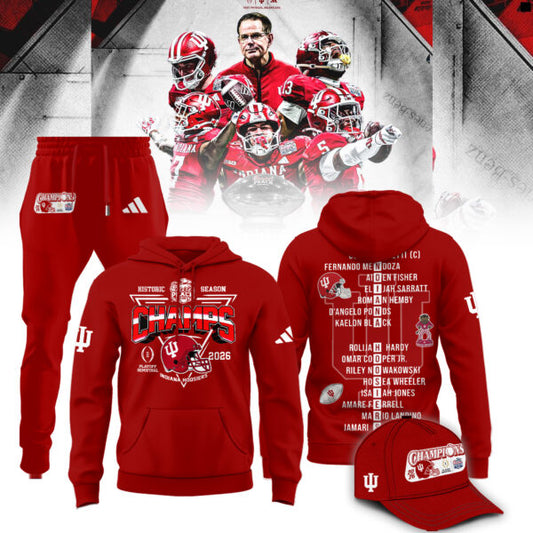 Indiana Hoosiers 2026 Peach Bowl Champions Limited Hoodie