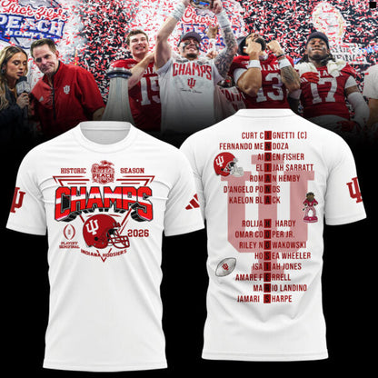 Indiana Hoosiers Peach Bowl Champion 2026 Shirt