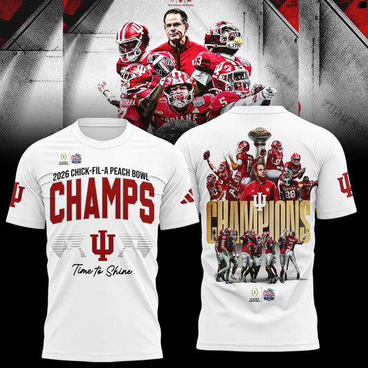 Indiana Hoosiers Peach Bowl Champion 2026 Shirt