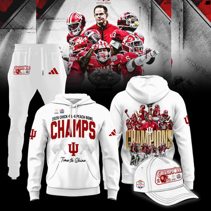 Indiana Hoosiers 2026 Peach Bowl Champions Limited Hoodie