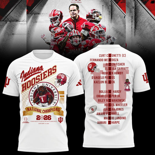 Indiana Hoosiers National Champions 2025/26 T-Shirt