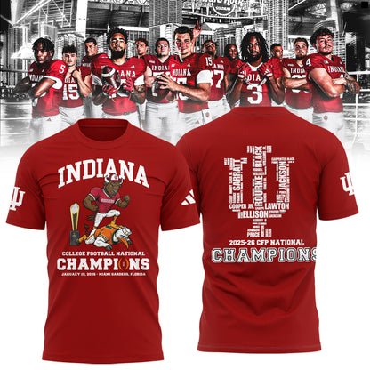 Indiana Hoosiers National Champions 2025/26 T-Shirt
