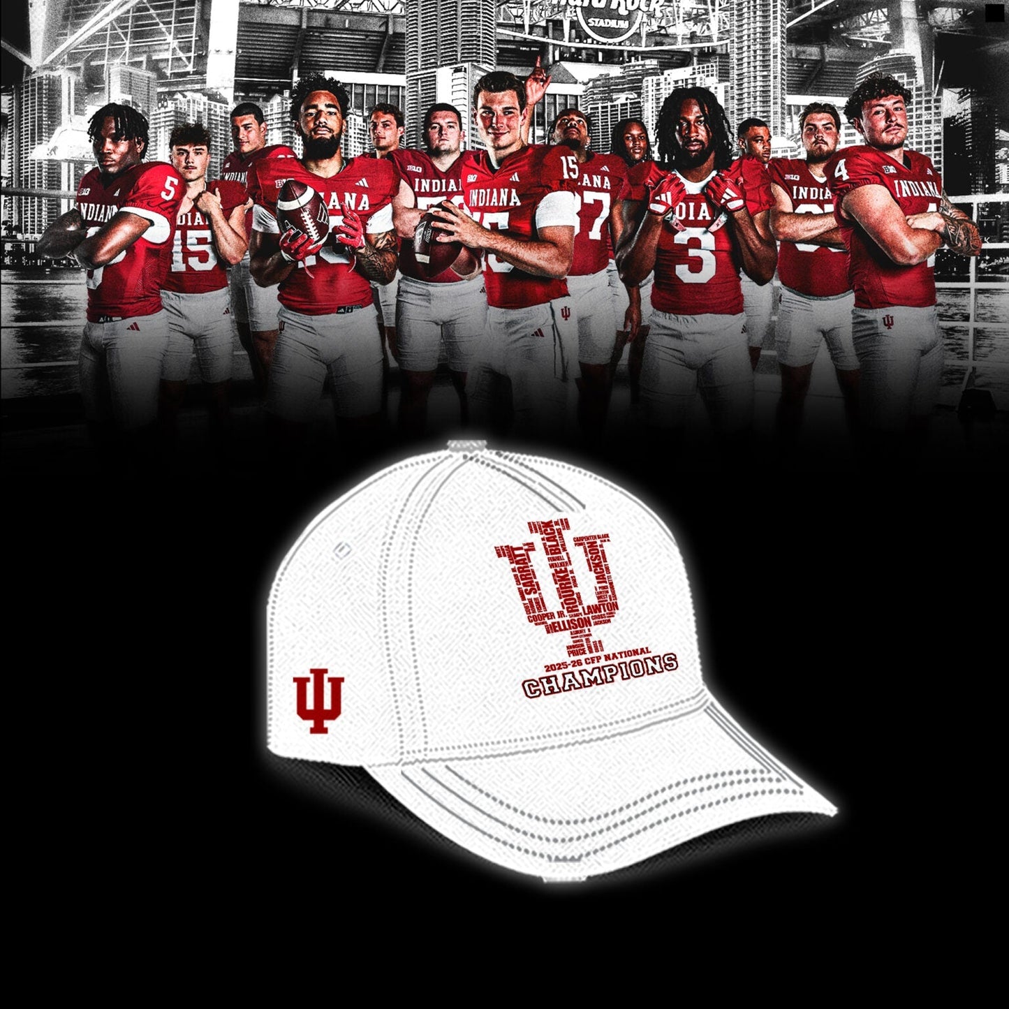 Indiana Hoosiers National Champions 2025/26 T-Shirt