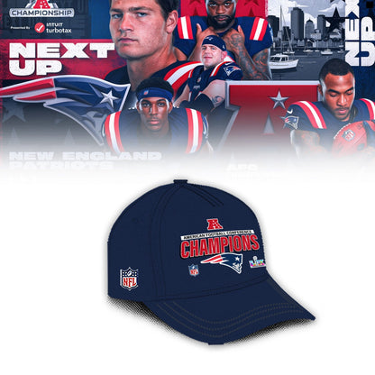 New England Patriots 2025 AFC Conference Champions Hoodie
