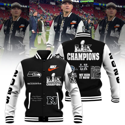 Seattle Seahawks Super Bowl LX Champions Bomber Jacket