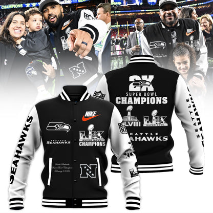 Seattle Seahawks Super Bowl LX Champions Bomber Jacket