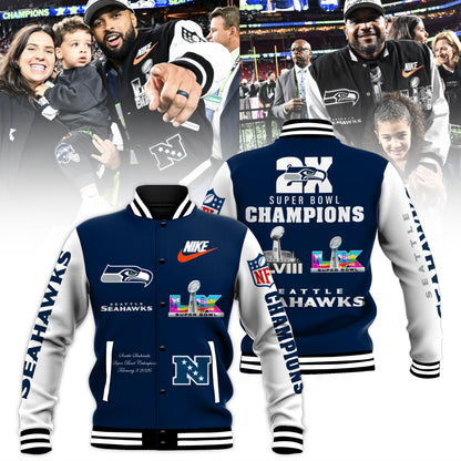 Seattle Seahawks Super Bowl LX Champions Bomber Jacket