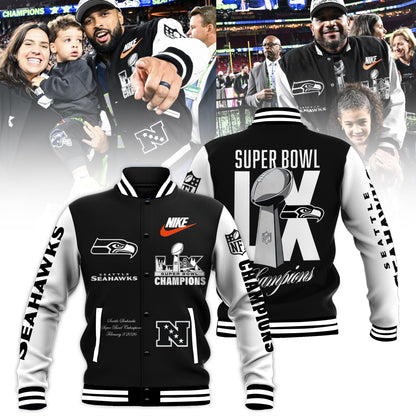 Seattle Seahawks Super Bowl LX Champions Bomber Jacket