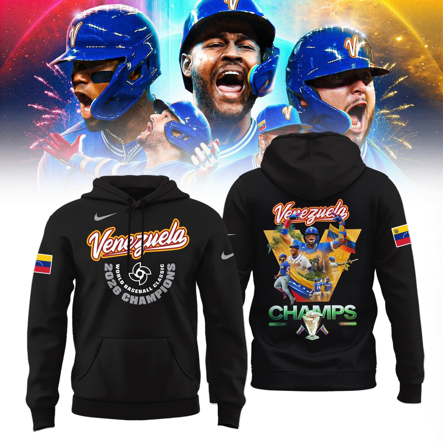 ðŸ†ï¸ðŸ†ï¸ðŸ† Venezuela Baseball World Baseball Classic Champions 2026 Hoodie