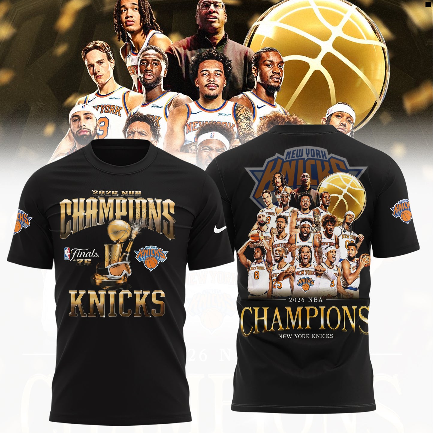New York Knicks 2026 NBA Finals Champions T-Shirt