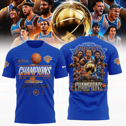 New York Knicks NBA Finals Champs Locker Room T-Shirt